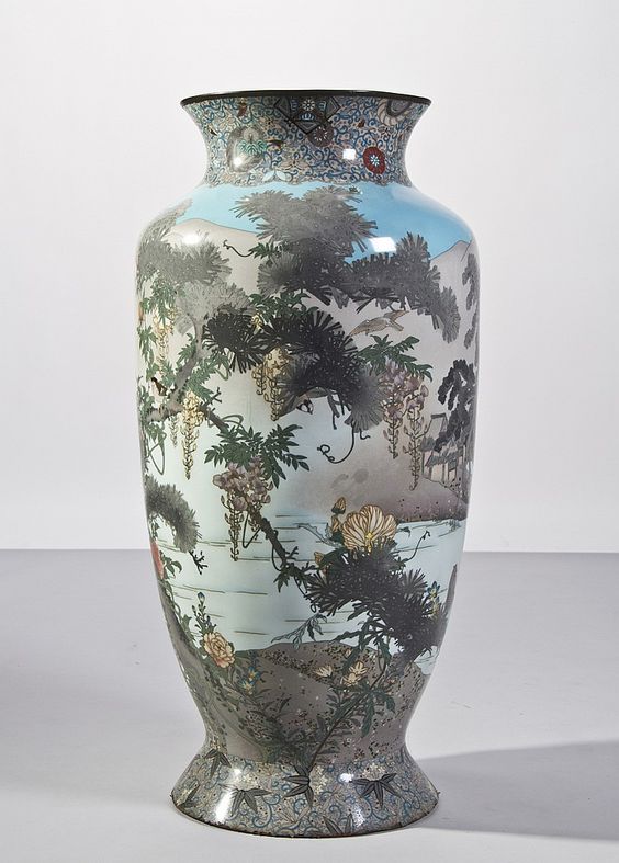 cloisonné vase