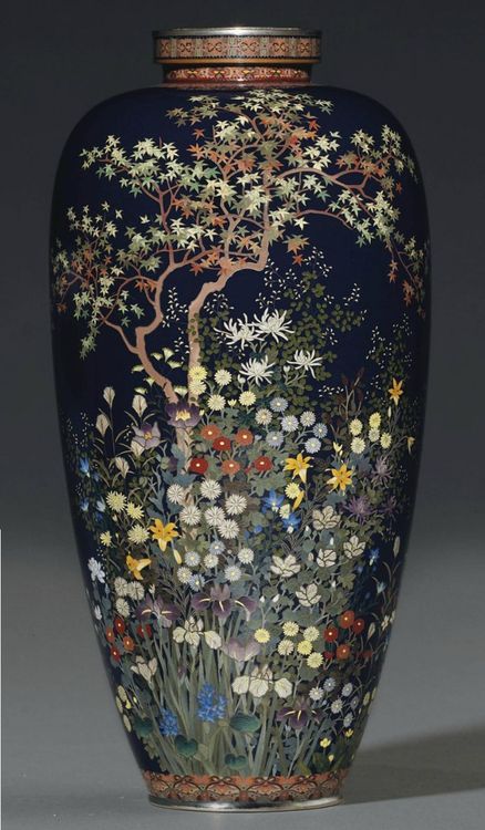 cloisonné vase