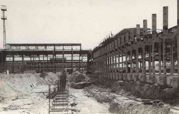 Май 1968 года Строительство цеха
