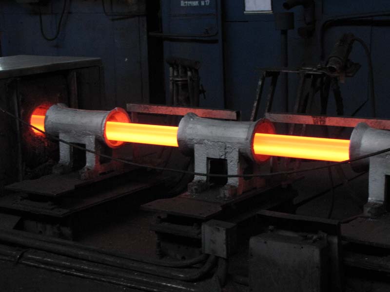 Индукционный подогрев труб - The induction heating of pipes