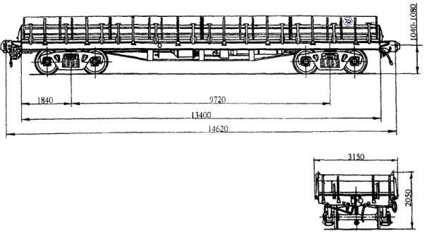Модель вагона 13-4012
